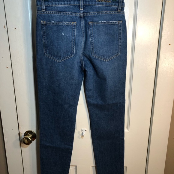 CARMAR High Waisted Mom Distressed Jeans - Picture 7 of 8